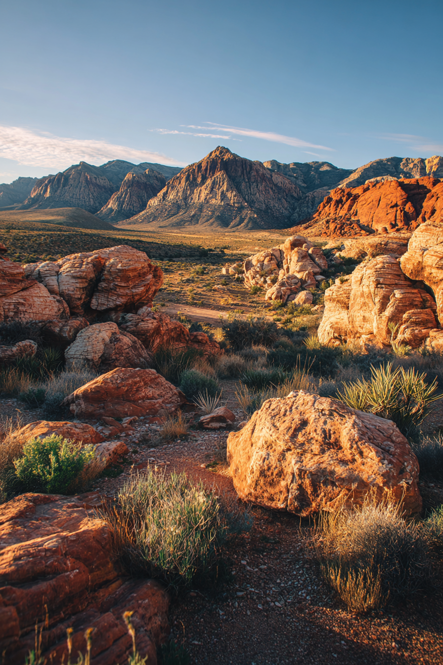 Route panoramique dans le désert du Nevada